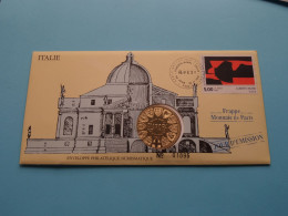 EUROPA - ITALIE ( Voir Scans ) Enveloppe Numismatique Monnaie De Paris N° 01895 > 1991 > Numislettre ! - Monedas Elongadas (elongated Coins)