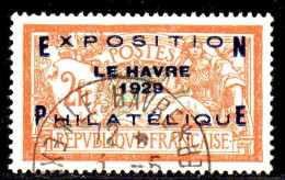 N° 257A (EXPO Le Havre 1929 TB Centrage) Oblitéré SUPERBE Signé: COTE= 1440 € - Oblitérés