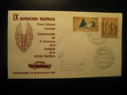 BARCELONA 1967 Expo SEAT 850 Cancel 1500 Cover SPAIN Auto Car Automovil - Cars