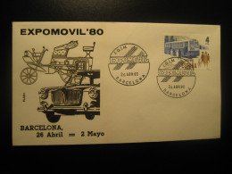 BARCELONA 1980 Expomovil Salon Automovil Cancel Cover SPAIN Auto Car - Cars