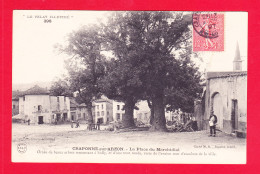 F-43-Craponne Sur Arzon-01Ph113  La Place Du Marchidial, Café De La Tour, Cpa BE - Craponne Sur Arzon