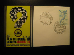 BARCELONA 1969 Expomovil Salon Automovil Cancel Cover SPAIN Auto Car - Cars