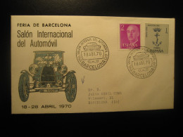 BARCELONA 1970 Expomovil Salon Automovil Cancel Cover SPAIN Auto Car - Cars