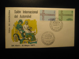 BARCELONA 1971 Expomovil Salon Automovil Cancel Cover SPAIN Auto Car - Cars