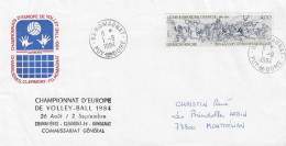 1984 Championnats D'Europe De Volley Ball ; Site De Romagnat (lettre Siglée Comité D'Organisation) - Volleybal