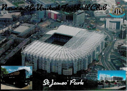 Stade De Football - Newcastle United FC - Stade St James Park - 2 Vues - Bus - Écusson - Cpm - Vierge - - Soccer