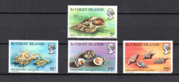 Virgin Islands 1974 Set Shells/Coral/Sealife/Marine Stamp (Michel 274/77) MNH - British Virgin Islands