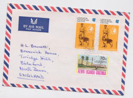 Kut Nairobi Lettre Timbre Police Interpol Chien Berger Allemand German Shepherd Dog Stamp X3 Air Mail Cover - Kenya, Uganda & Tanzania