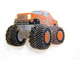 TOP  RARE  PIN'S   MONSTER TRUCK  CHEVROLET     Email Grand Feu  48 X 34 Mm - Otros & Sin Clasificación