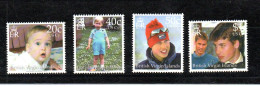 Virgin Islands 2000 Set Prince William/Royalty Stamp (Michel 986/89) MNH - Iles Vièrges Britanniques