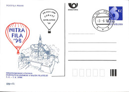 [500399]TB//O/Used-Tchécoslovaquie 1998 - PRAHA, NITRAFILA'98, Diligences, Eglises Et Cathédrale - Postcards