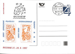 [500387]TB//O/Used-Tchécoslovaquie 1997 - PRAHA, Riccione'97, Adolf Born - Postales