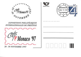 [500390]TB//O/Used-Tchécoslovaquie 1997 - PRAHA, Monaco'97 - Cartes Postales