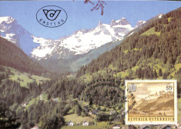 [500070]TB//-Autriche 1987 -  Montagne, Nature, Arbres, Végétaux - Cartes-Maximum (CM)