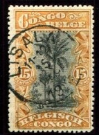 Congo Lisala Oblit. Keach 1.1-tDMY Sur C.O.B. 56  Le 15/12/1915 - Used Stamps
