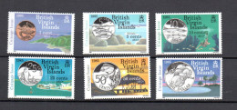 Virgin Islands 1985 Set New Coins Stamps (Michel 494/99) MNH - British Virgin Islands
