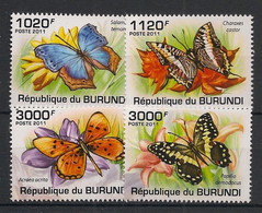 BURUNDI - 2011 - N° Mi. 2122 à 2125 - Papillons / Butterflies - Neuf Luxe ** / MNH / Postfrisch - Papillons