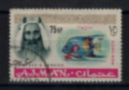 Arabie Du Sud-est - Ajman - Service - "Cheikh Rashid Bin Hamaid : Poisson Bleu" - Oblitéré N° 4 - Sonstige - Asien