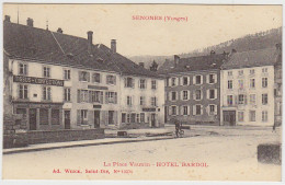 88 - B14421CPA - SENONES - Place Vautrin - Hotel BARDOL - Parfait état - VOSGES - Senones