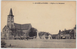 89 - B14199CPA - QUARRE LES TOMBES - Eglise Et Le Monument - Très Bon état - YONNE - Quarre Les Tombes