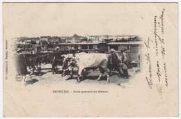 79 - T14102CPA - BRESSUIRE - Embarquement Des Bestiaux - Gare - Carte Pionnière - Très Bon état - DEUX-SEVRES - Bressuire