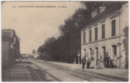 79 - T14089CPA - FRONTENAY ROHAN ROHAN - La Gare - Parfait état - DEUX-SEVRES - Frontenay-Rohan-Rohan