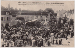86 - T13944CPA - SAINT SAVIN SUR GARTEMPE - Inauguration Du Monument Des Anciens Combattants - Parfait état - VIENNE - Saint Savin