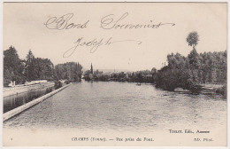 89 - B13900CPA - CHAMPS - Vue Prise Du Pont - Parfait état - YONNE - Champs Sur Yonne