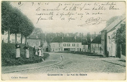 95 - B12443CPA - GOUSSAINVILLE - La Rue Du Bassin - Très Bon état - VAL-DE-MARNE - Goussainville