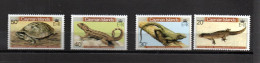 Cayman Islands 1981 Old Set Turtle/lizard Stamps (Michel 471/74) Nice MNH - Cayman (Isole)