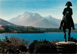 38 - Laffrey - La Statue De Napoléon (par Frémiet) Au Lac De Laffrey  - Carte Neuve - CPM - Voir Scans Recto-Verso - Laffrey