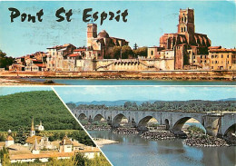 30 - Pont Saint Esprit - Multivues - Flamme Postale De Pont Saint Esprit - CPM - Voir Scans Recto-Verso - Pont-Saint-Esprit