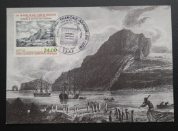 TAAF, T Numéro 222 Oblitéré De Kerguelen Sur Carte. - Lettres & Documents