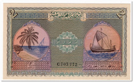 MALDIVES,2 RUPEES,1960,P.3b,UNC - Maldive