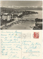 Suisse Vues Landscapes C.25 ARVE Solo Franking Pcard Zurich 15mar1950 X Italy - Brieven En Documenten