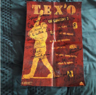 AFFICHE . POSTER . CHANTEUR . " TEX'O " . EN CONCERT... DÉDICACE - Réf. N°229P - - Posters