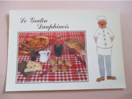 CARTE POSTALE  RECETTE GRATIN DAUPHINOIS - Recettes (cuisine)