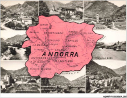 AQ#BFP1-ANDORRE-0250 - Multi-vues Et Carte Géographique - Andorre
