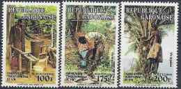 1993  GABON 764-66** Vin De Palme - Gabun (1960-...)