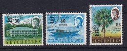 Seychelles: 1968   QE II - Surcharges       Used - Seychelles (...-1976)