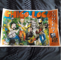 AFFICHE . POSTER . CHANTEUR . " CHICO LOCO " . EN CONCERT... DÉDICACE - Réf. N°230P - - Posters