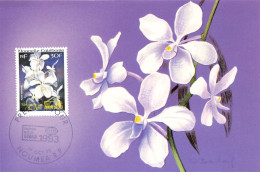 CARTE MAXIMUM #23568 NOUVELLE CALEDONIE NOUMEA 1993 BANGKOK FLEURS ORCHIDEE - Cartoline Maximum