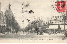 75 PARIS 17 #22564 AVENUE NIEL AVENUE DES TERNES AVIATION AVION BIPLAN MAGASIN BOUTIQUES COMMERCES VOITURE A CHEVAL - Paris (17)