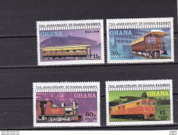 Ghana 1978 Mi 783-786 Yv. 638 à 641 MNH** - Trains