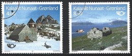 Greenland 1993. Scott #259-60 (U) Village In Winter & Ruins  *Complete Set* - Oblitérés