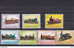 GUINEE 1978 - N°Mi. 1361 à 1367 Used - Trenes