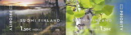 Finland Finnland Finlande 2016 Visiting Card From Finland Nature Trees Landscapes Posti Strip Of 2 Stamps MNH - Unused Stamps