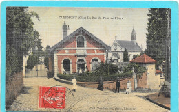 60 - CLERMONT - La Rue Du Pont De Pierre - Animée - Toilée - Clermont