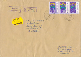 Estonia Registered Cover Sent To Sweden Tartu 30-7-1978 - Estonie