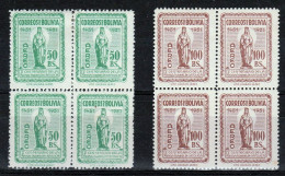 BOLIVIE - POSTE AERIENNE - TIMBRES N°140 ET 141 NEUFS SANS CHARNIERES - Bolivia